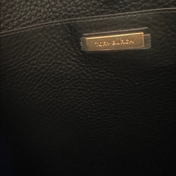 Tory Burch Black Pebbled Leather Tote Never Used ! - Picture 6 of 7